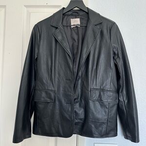 UO faux leather blazer